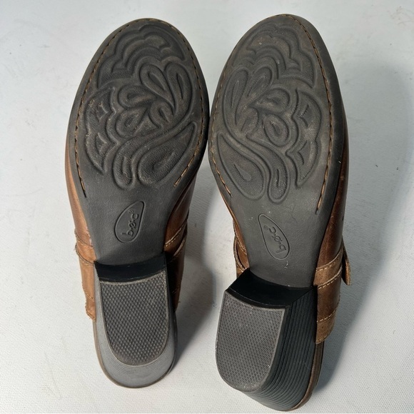 b.o.c. Brown buckle strap slip on leather mules - Picture 8 of 8